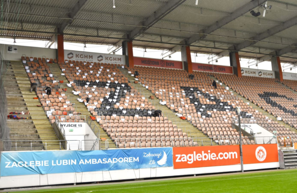 Będą nowe krzesełka na KGHM Zagłębie Arenie - fot. materiały prasowe/KGHM Zagłębie Lubin