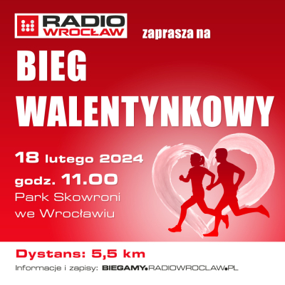 Zakochaj się w bieganiu! - Bieg Walentynkowy Radia Wrocław