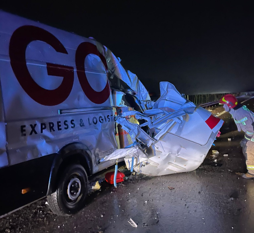 Utrudnienie na autostradzie ze Zgorzelca do Wrocławia [ZDJĘCIA] - fot. KP PSP w Zgorzelcu