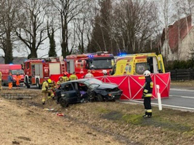 Śmiertelny wypadek na Drodze Krajowej nr 3