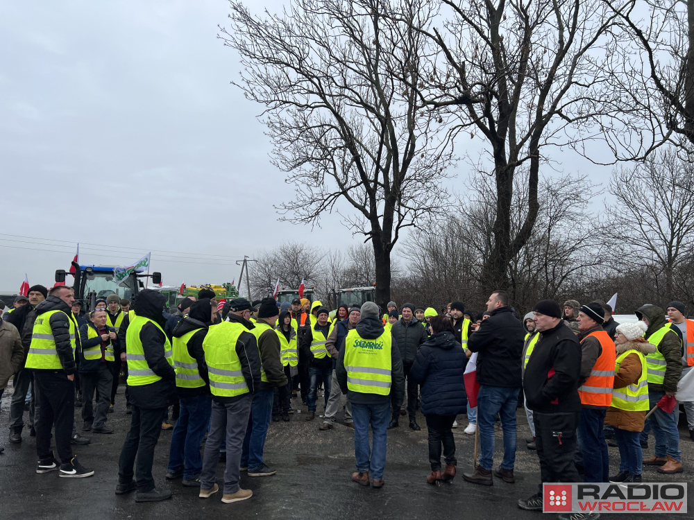 Wieczór zDolnego Śląska. Protesty Rolników - Fot: RW