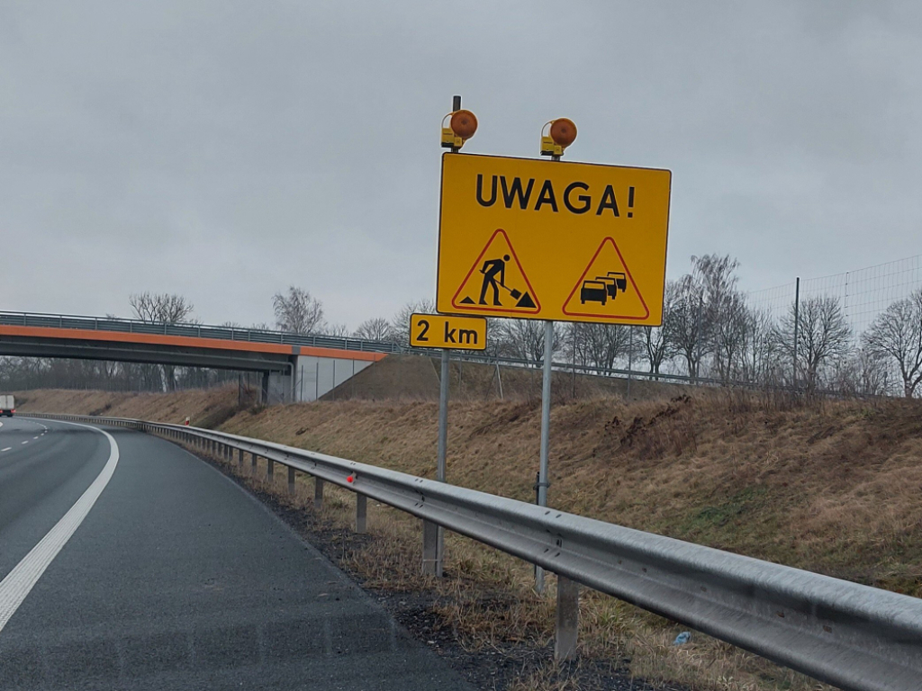 S3 koło Głogowa będzie zwężona do połowy marca - fot. GDDKiA
