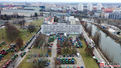 Krajobraz po proteście rolników. Spalona ziemia i wieniec - 22