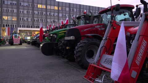 Krajobraz po proteście rolników. Spalona ziemia i wieniec - 8
