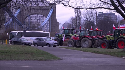 Krajobraz po proteście rolników. Spalona ziemia i wieniec - 16