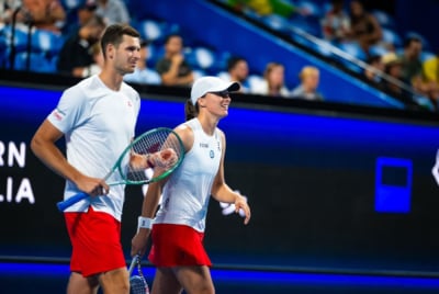 Krótki występ polskich tenisistów w imprezie pokazowej