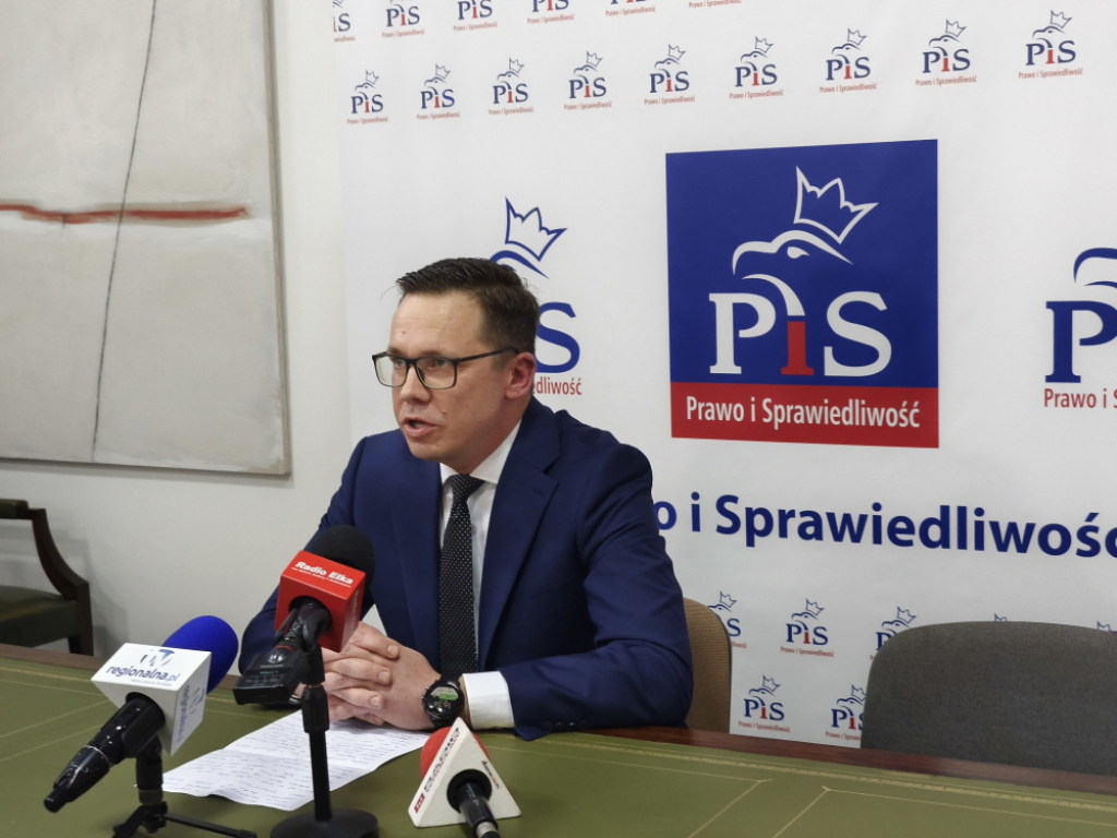 PiS oficjalnie przedstawił swojego kandydata na prezydenta Lubina  - fot. Karolina Bieniek 