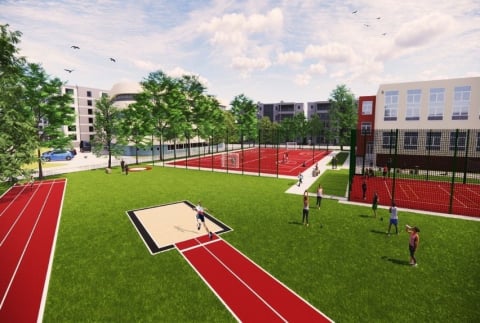 Czy wyrosną tu przyszli olimpijczycy? Wkrótce ruszy remont boisk w SP46 we Wrocławiu - 0