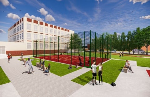 Czy wyrosną tu przyszli olimpijczycy? Wkrótce ruszy remont boisk w SP46 we Wrocławiu - 1
