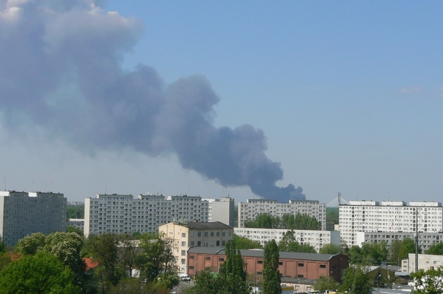 Pożar hali na Maślicach (Zobacz) - 4
