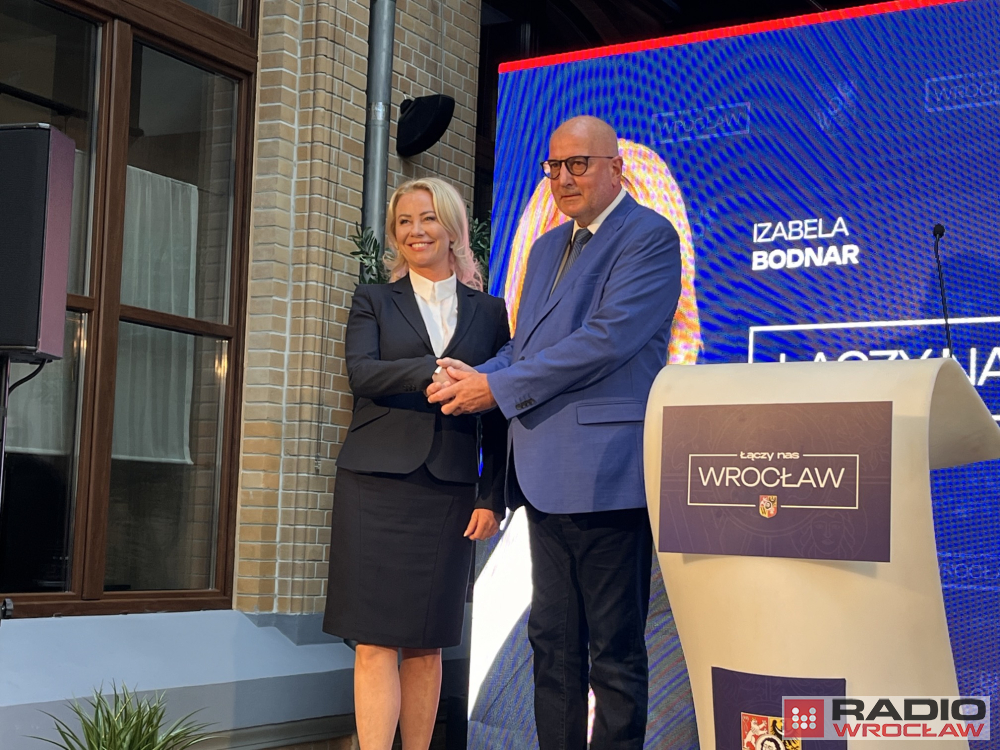 Izabela Bodnar z poparciem Rafała Dutkiewicza - fot. Joanna Jaros / Radio Wrocław