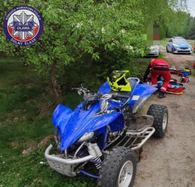 W wypadku na leśnej drodze zginął kierujący quadem