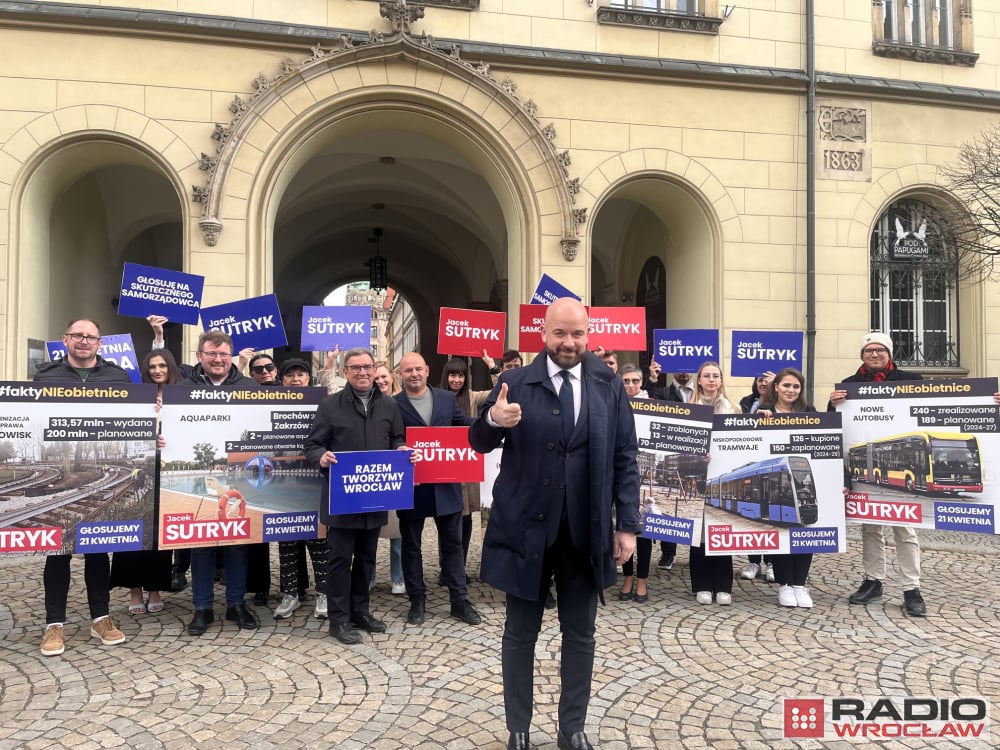 Jacek Sutryk podsumował kampanię wyborczą: "Wiem, co w mieście trzeba zrobić" - fot. Joanna Jaros / Radio Wrocław