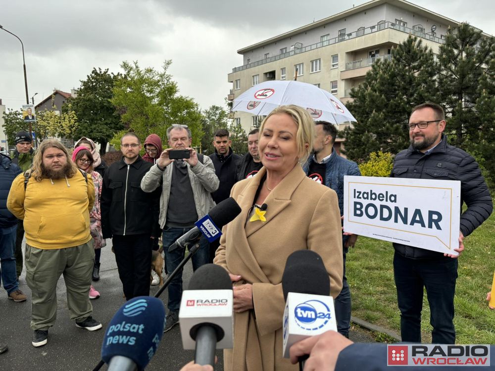 Izabela Bodnar na ostatnim spotkaniu z wyborcami podziękowała wszystkim mieszkańcom - fot. Mateusz Florczyk / Radio Wrocław