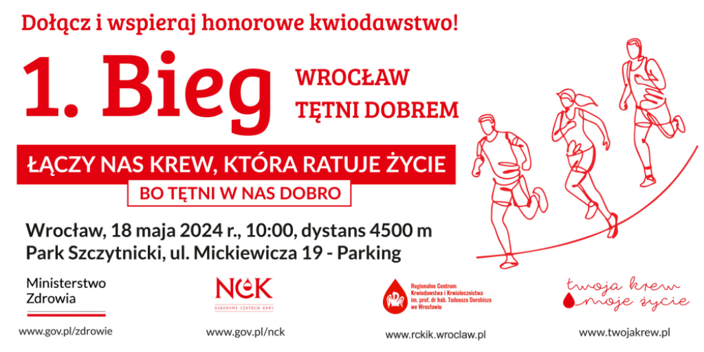 1. Bieg Wrocław Tętni Dobrem - fot. mat. prasowe