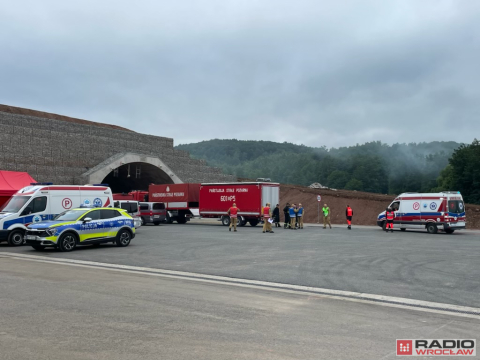 Ćwiczenia służb ratowniczych w tunelu na S3 - 1