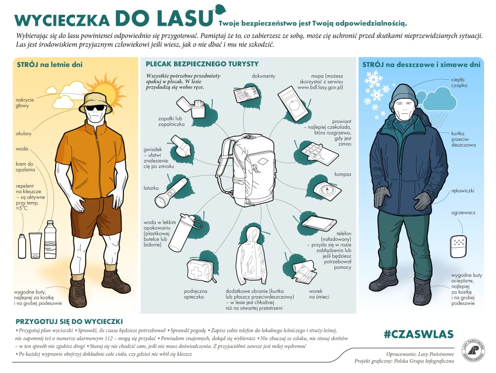 Leśnicy apelują o rozsądek w czasie burz - fot. Lasy Państwowe