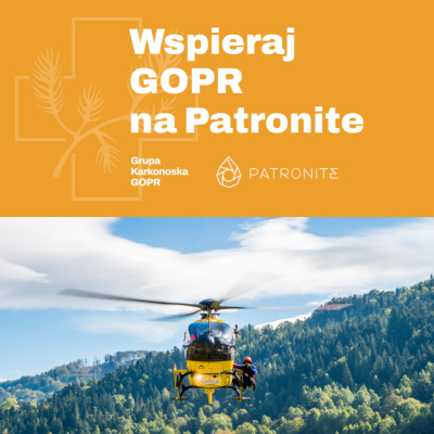 Karkonoski GOPR wchodzi na Patronite