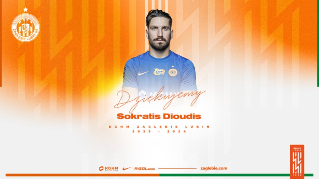 Dioudis odchodzi z Zagłębia Lubin - fot. zaglebie.com