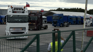 Przedsiębiorcy strajkowali "w obronie polskiego transportu"