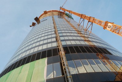 Sky Tower ma już 158 metr&oacute;w (Zobacz)