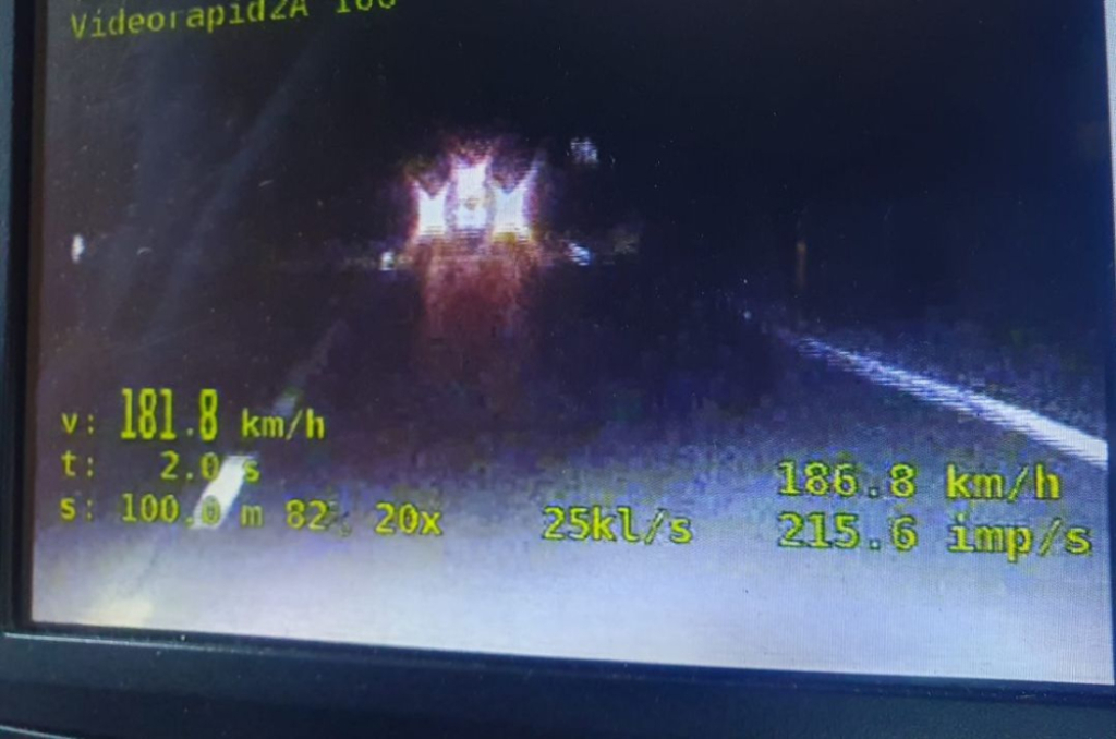 Pędził z prędkością 181 km/h - zatrzymała go policja - fot. dolnośląska policja/materiał prasowy