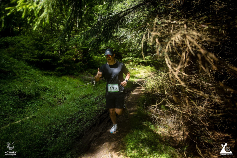 Pobiegli i wjechali na Okraj. XI Bieg alpejski i uphill MTB w Kowarach - 45