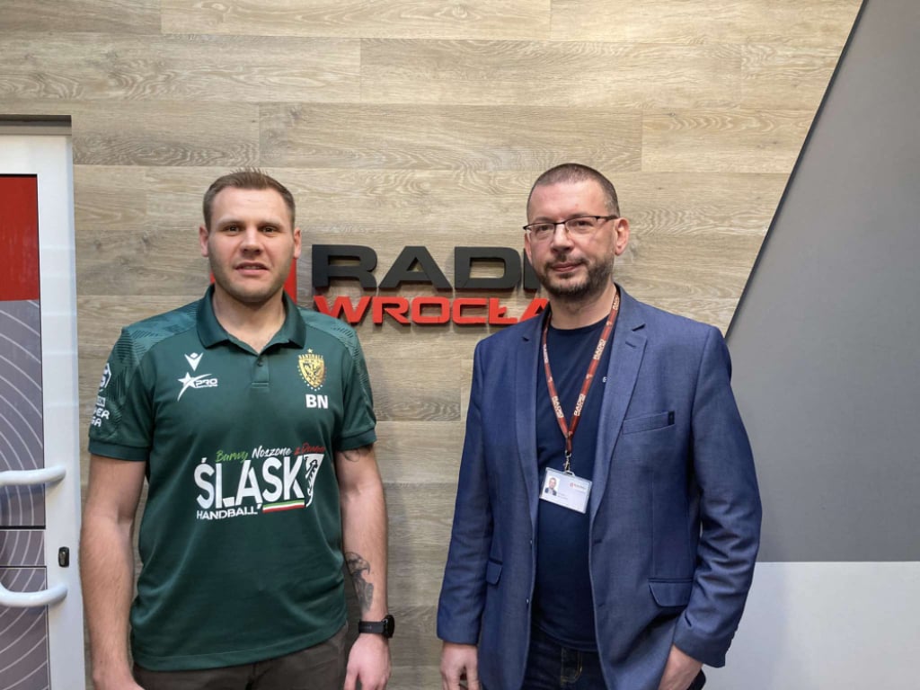 Bartosz Nastaj był gościem audycji Handballowy Śląsk - fot. Radio Wrocław