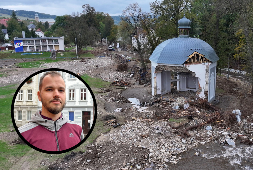 Historia na zdjęciach i filmach. Powstaje archiwum wrześniowej powodzi - Stronie Śląskie po zerwaniu tamy, fot. Radosław Bugajski