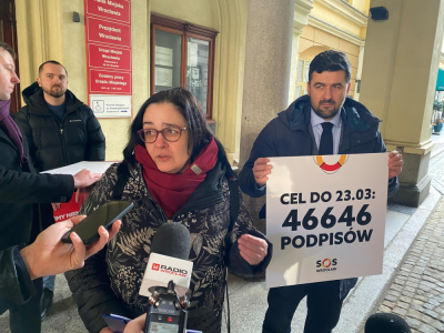 Referendum ws. odwołania Jacka Sutryka. Stowarzyszenie SOS Wrocław zebrało prawie 4000 podpis&oacute;w