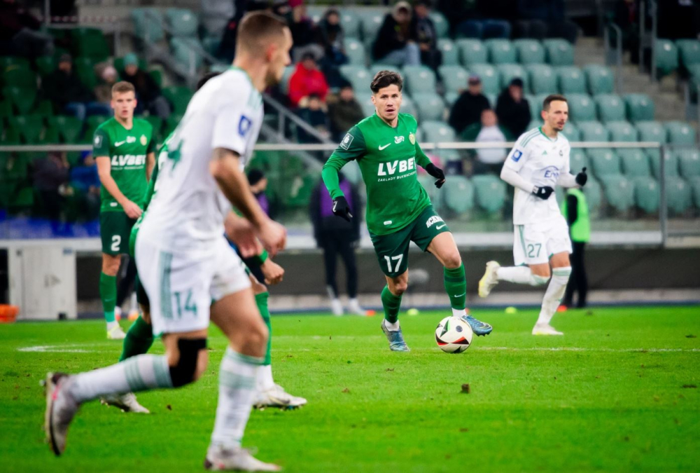 Radomiak - Śląsk Wrocław 1:1  - Piłkarze Śląska Wrocław grają o drugie w tym sezonie zwycięstwo w Ekstraklasie. Fot. slaskwroclaw.pl