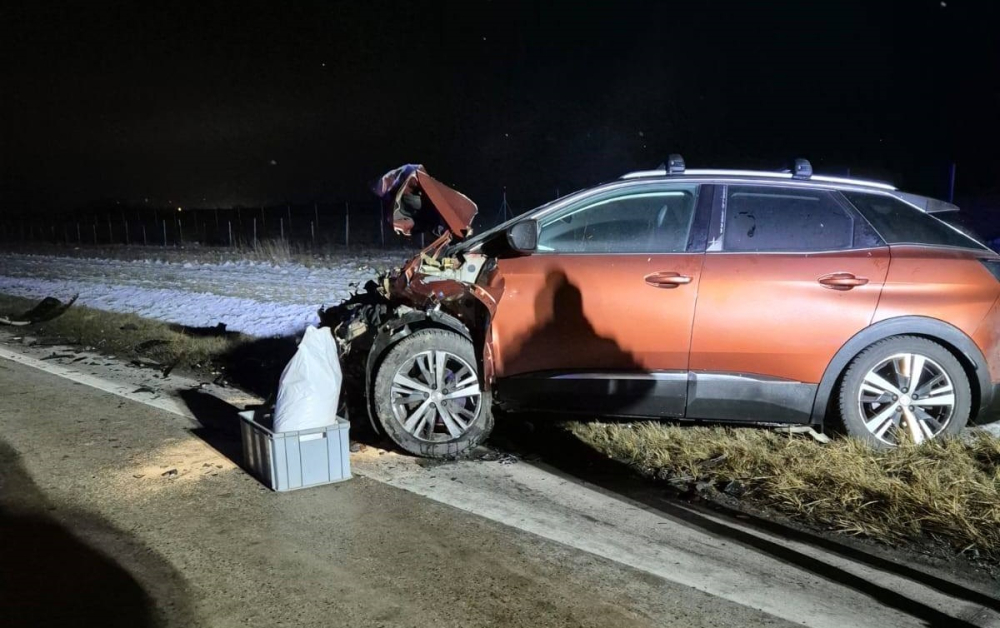 A4 w kierunku Wrocławia zablokowana. Wypadek na autostradzie, jedna osoba ranna – Autostrada A4 zablokowana. Fot. OSP KSRG Różyniec (Facebook)
