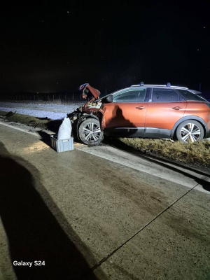 A4 w kierunku Wrocławia zablokowana. Wypadek na autostradzie, jedna osoba ranna - 3