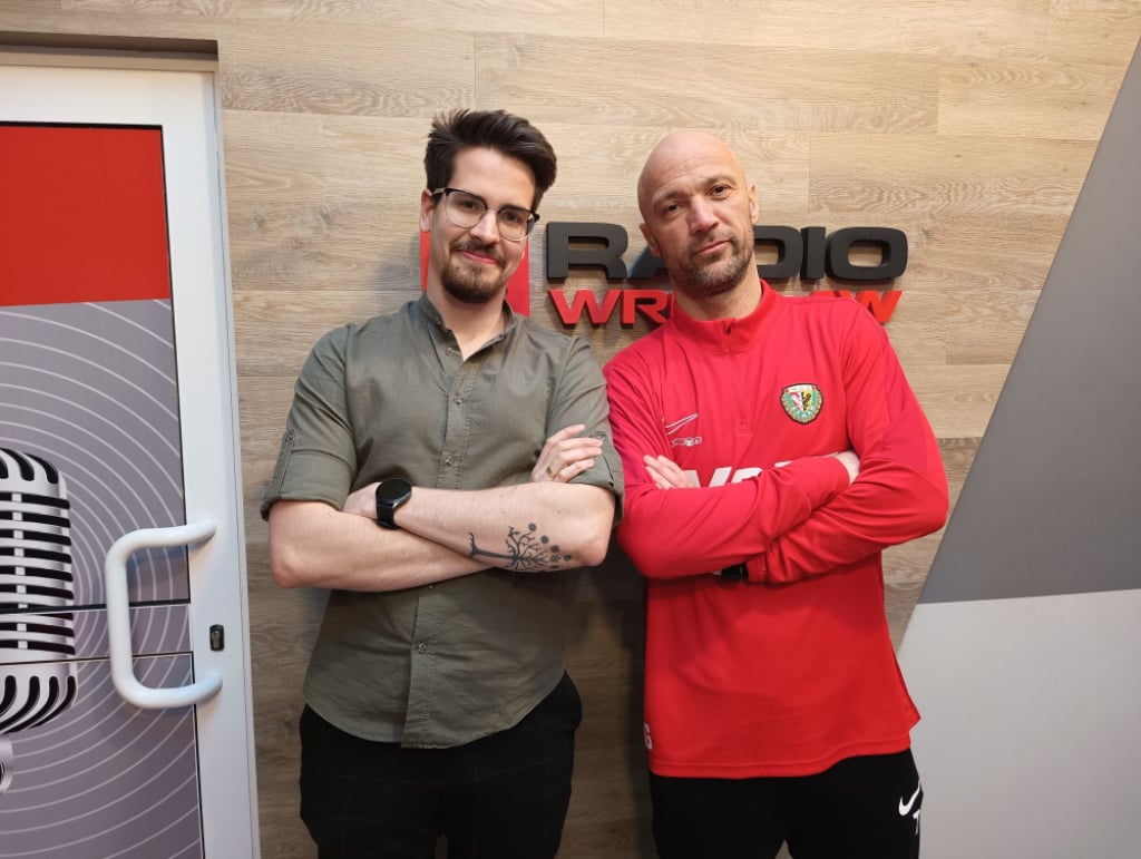 Wokół Śląska: Gościem Toni Golem - Toni Golem opowiadał o piłkarskim Śląsku na antenie Radia Wrocław. Fot. RW