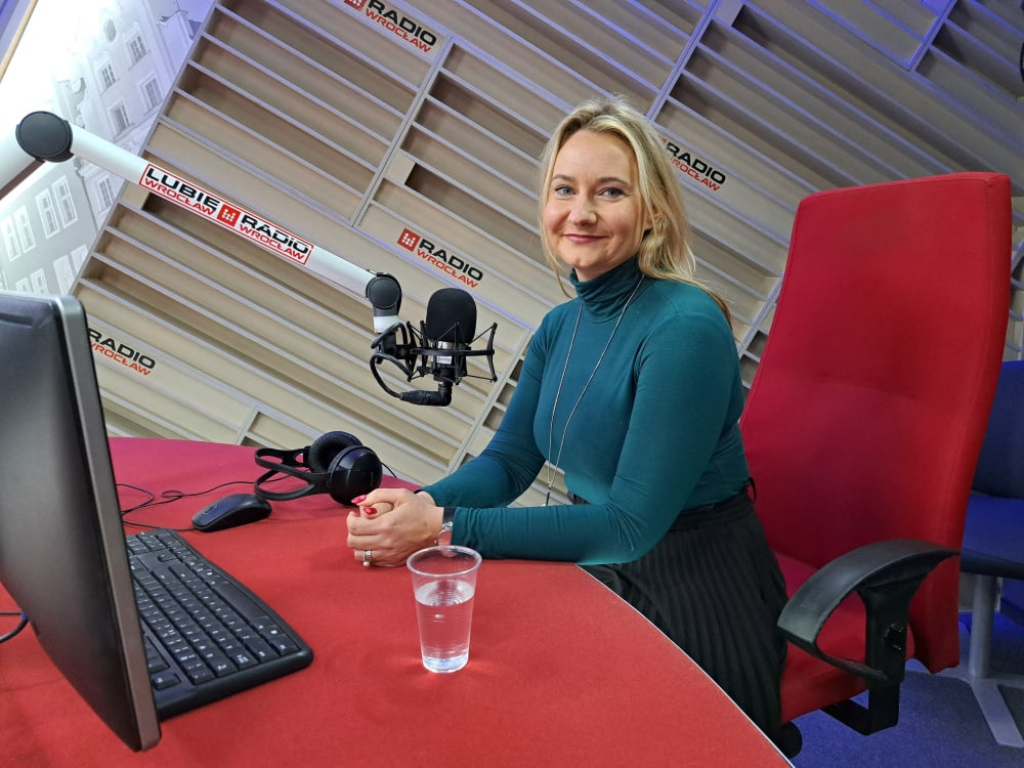 Reakcja24: Upadłość konsumencka krok po kroku - Mec. Katarzyna Piórkowska-Frątczak w studiu Radia Wrocław. Fot: Radio Wrocław