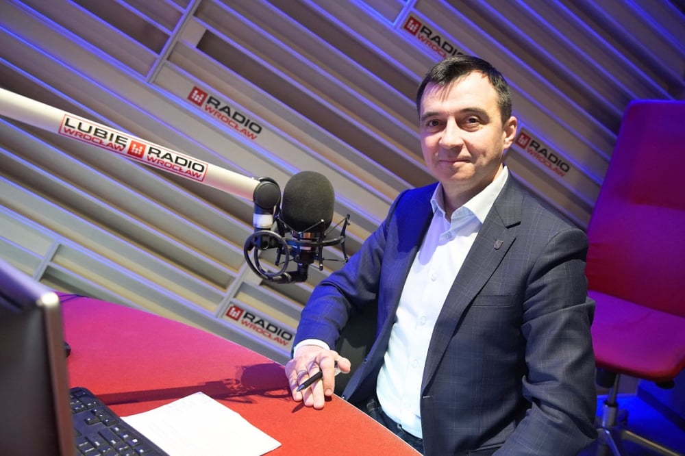 Reakcja24: Rafael Rokaszewicz, Prezydent Głogowa  - Prezydent Głogowa w Reakcji24, Fot: Radio Wrocław