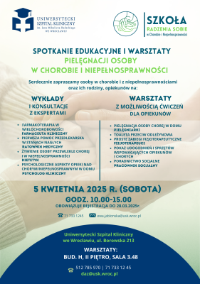 USK zaprasza na bezpłatne zajęcia. Są szczególnie ważne dla rodzin osób z niepełnosprawnościami - 0