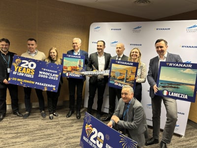 Ryanair obchodzi 20-lecie we Wrocławiu. 46 tras i nowe destynacje