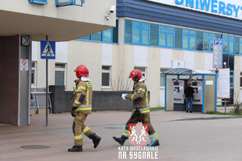 Pożar w Uniwersyteckim Szpitalu Klinicznym we Wrocławiu - 0
