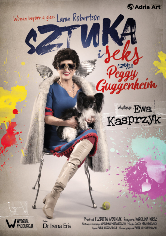 Sztuka i seks, czyli Peggy Guggenheim - monodram Ewy Kasprzyk - fot. organizator