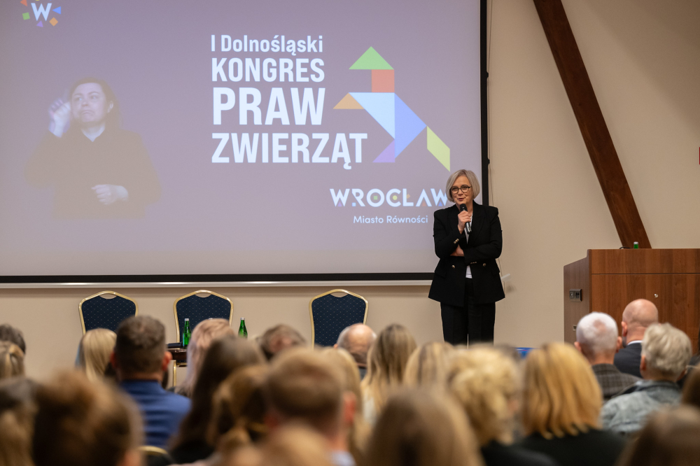 Dolnośląski Kongres Praw Zwierząt. To pierwsze takie wydarzenie w Polsce – Pierwszy Dolnośląski Kongres Praw Zwierząt. Fot: Grzegorz Rajter