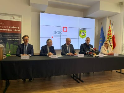 Miasto Lubin zostanie wsparte przez Bank Gospodarstwa Krajowego. Chodzi o finansowanie zielonej transformacji