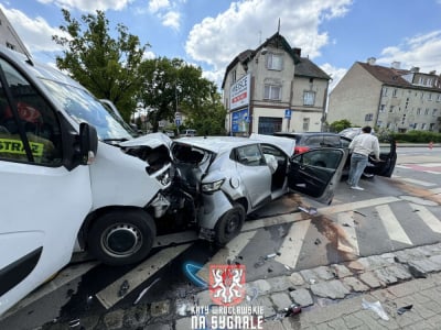 Karambol na Pilczyckiej we Wrocławiu. Były spore utrudnienia dla kierowc&oacute;w [ZDJĘCIA]