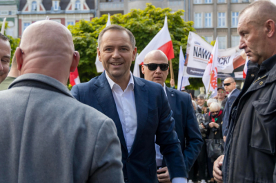 Karol Nawrocki w Wałbrzychu: Przekazałem mieszkanie w Gdańsku organizacji charytatywnej