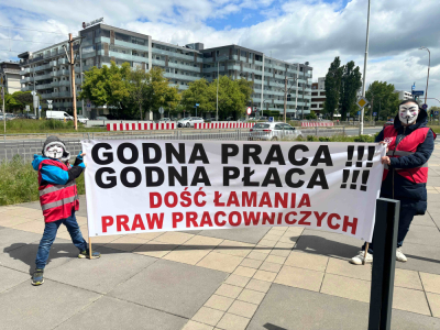 Protest pod wrocławską siedzibą Kauflandu. Trwa sp&oacute;r o społecznego inspektora pracy w firmie