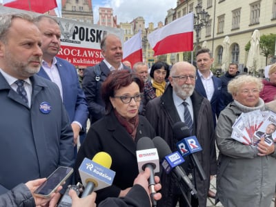 Elżbieta Witek we Wrocławiu: Kampania była pełna wylewania brud&oacute;w na Karola Nawrockiego