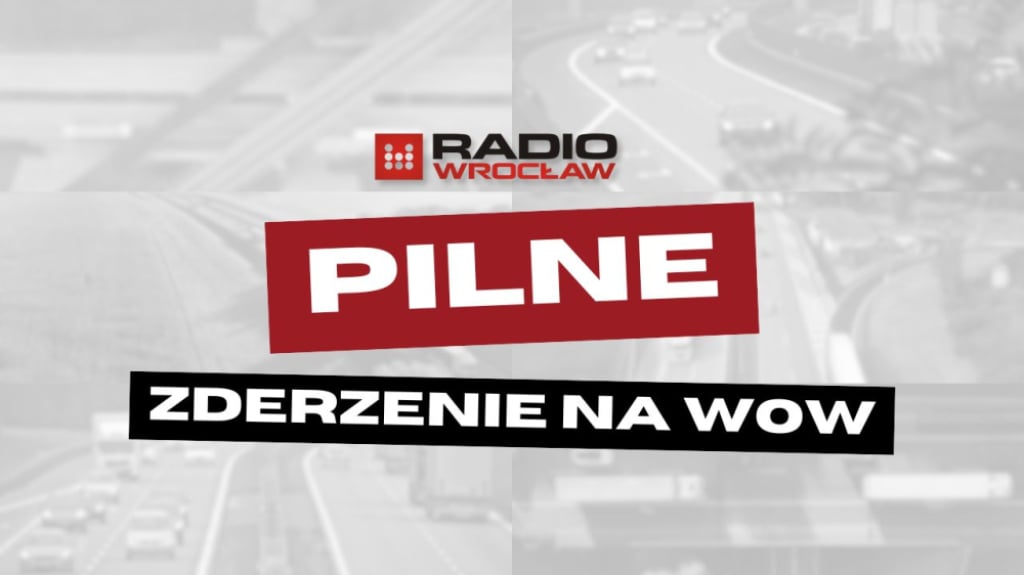 Ogromne korki na wschodzie Wrocławia. Dziecko ranne w czołowym zderzeniu na obwodnicy - Dwa samochody zderzyły się czołowo na Wschodniej Obwodnicy Wrocławia. Fot. RW