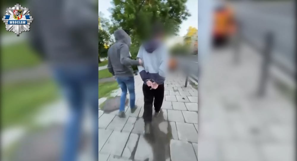 Opluwacz z Wrocławia zatrzymany. Grasował przez trzy lata, zaatakował kilkadziesiąt kobiet [WIDEO] - Opluwacz z Wrocławia zatrzymany. Fot. wroclaw.policja.gov.pl
