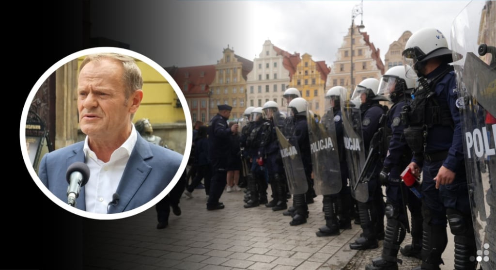 Donald Tusk o zamieszkach we Wrocławiu: Zero tolerancji dla przemocy na naszych ulicach - Donald Tusk o zamieszkach we Wrocławiu: Zero tolerancji dla przemocy na naszych ulicach. Fot. RW/Biuro Prasowe Urzędu Miejskiego Wrocławia (Facebook)