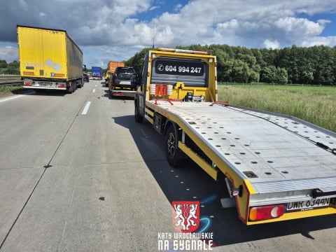 Karambol na autostradzie A4. Jezdnia w kierunku Wrocławia zablokowana - 0